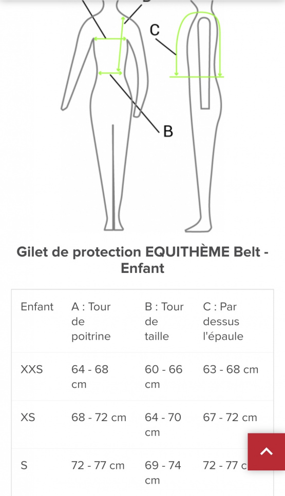 Gilet de protection Equithème (XS) occasion