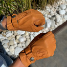 Gants équitation cuir tabac (M) neuf occasion