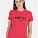 T-shirt Equiline logo 3d cerise (S) neuf occasion