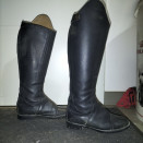 Bottes cuir noir (38) occasion