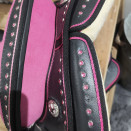 Selle Western poney noir et rose (neuf) occasion