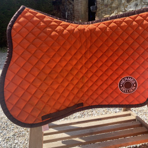 Tapis de selle Hermes orange occasion