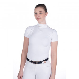 Polo de concours HKM darya blanc (L) neuf occasion