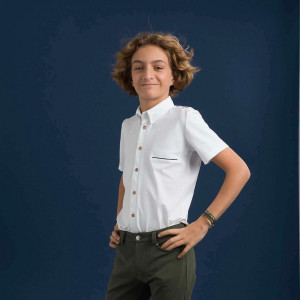 Chemise de concours Le Sabotier Emilio blanc (14 ans) neuf occasion