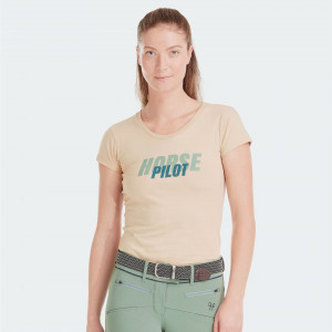 T-shirt Horse Pilot team 2023 sand (S) neuf occasion