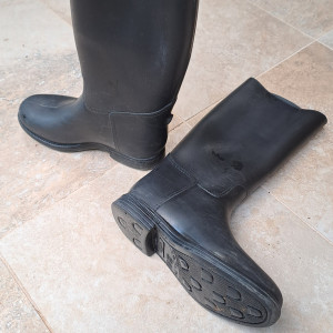 Bottes équitation Fouganza noir T32 occasion