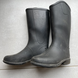 Bottes équitation Fouganza caoutchouc noir T31 occasion