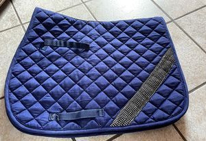 Tapis de selle Animarine bleu marine avec strass occasion