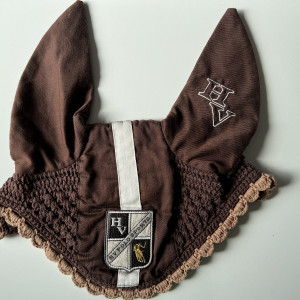 Bonnet équitation HV Polo marron (Cob) occasion