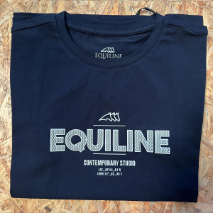 T-shirt equiline logo 3d marine (L) neuf occasion