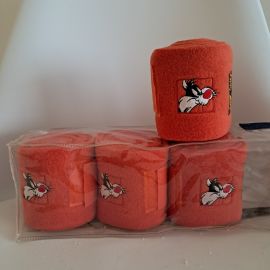 Bandes de polo Looney Tunes X4 orange (cheval) neuf