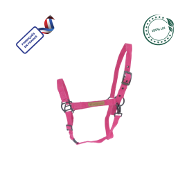 Licol Halter Planet lin eglantine betterave & noir (cheval) neuf