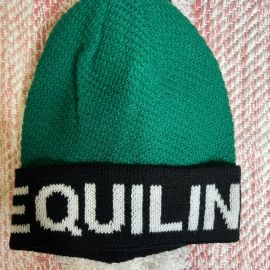 Bonnet equitation Equiline cliffec pepper green (neuf)