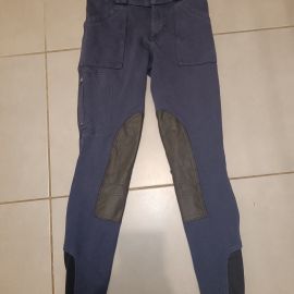 Pantalon d'équitation Fouganza bleu (14 ans)