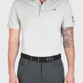 Polo Equiline conrac gris (S) neuf