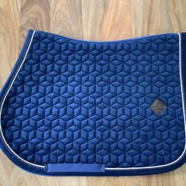 Tapis de selle Kentucky Basic Velvet bleu marine