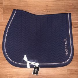 Tapis de selle Harcour bleu marine (cheval)