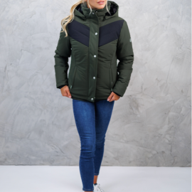 Parka Harcour Jarnac kaki (XS) neuf