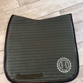 Tapis de selle Harcour dressage Kaki (cheval)