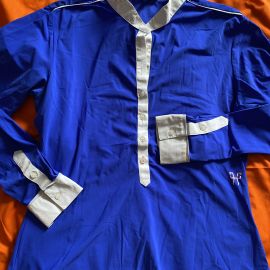 Polo de concours Horse Pilot bleu (XL)