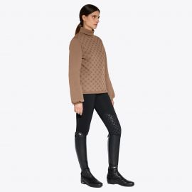 Pull Cavalleria Toscana Orbit Flock col roulé (M) neuf