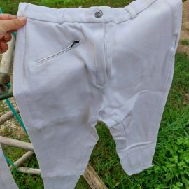 Pantalon d'équitation concours Fouganza blanc (42)