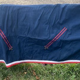 Couverture Cheval Paradis bleu 135 cm