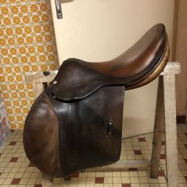 Selle mixte Brunet pineau 17,5 pouces (1998)