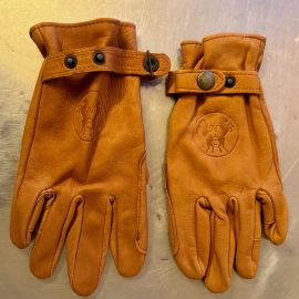 Gants équitation cuir tabac (XL) neuf