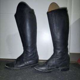 Bottes cuir noir (38)